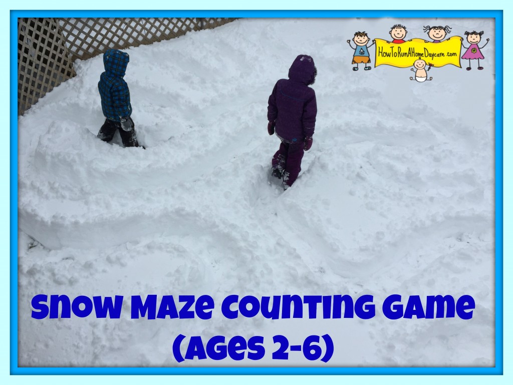 Snow maze counting game
