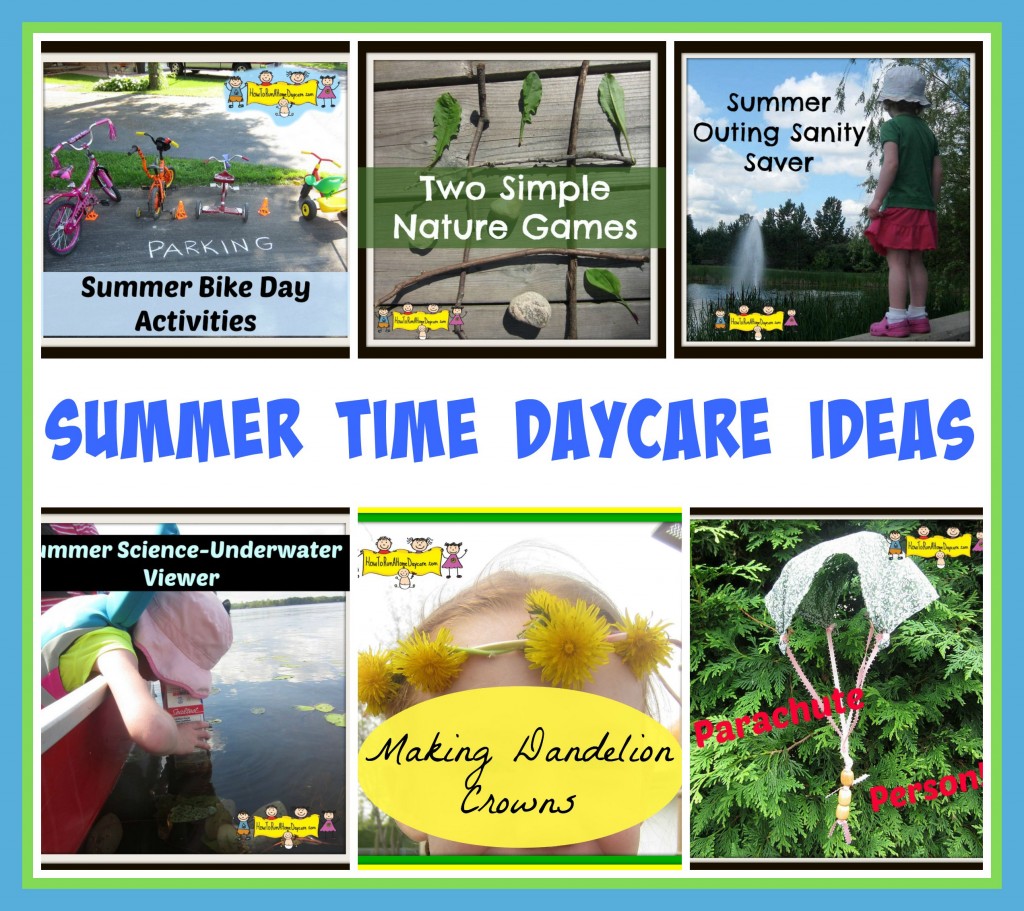 summer time daycare ideas